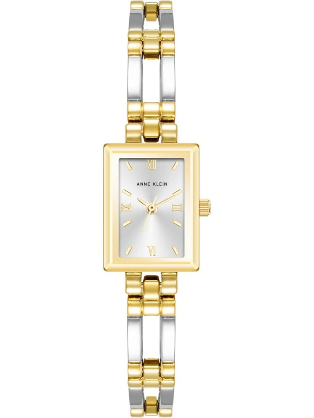 Women's Silver Gold Analog Japanese Quartz Fashion Bracelet Square Classic Watch